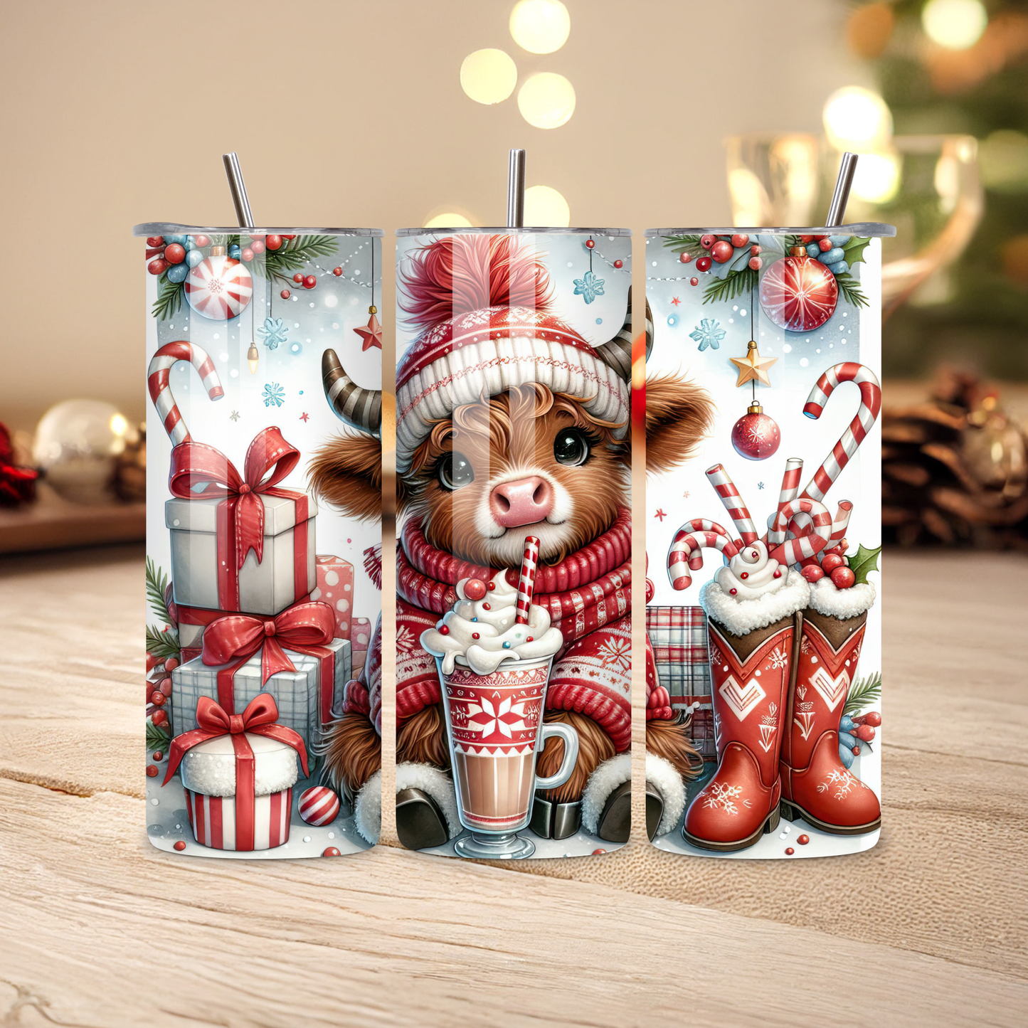 Highland Cow Candycane