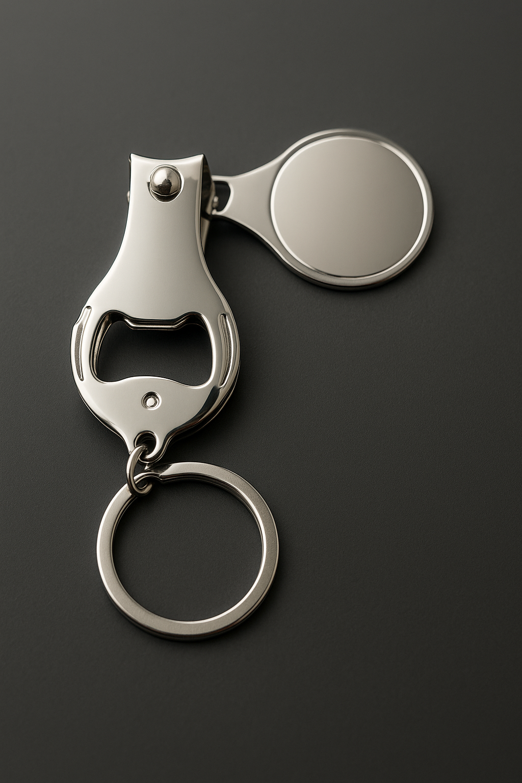 Custom Photo Bottle Opener & Nail Clipper Keychain