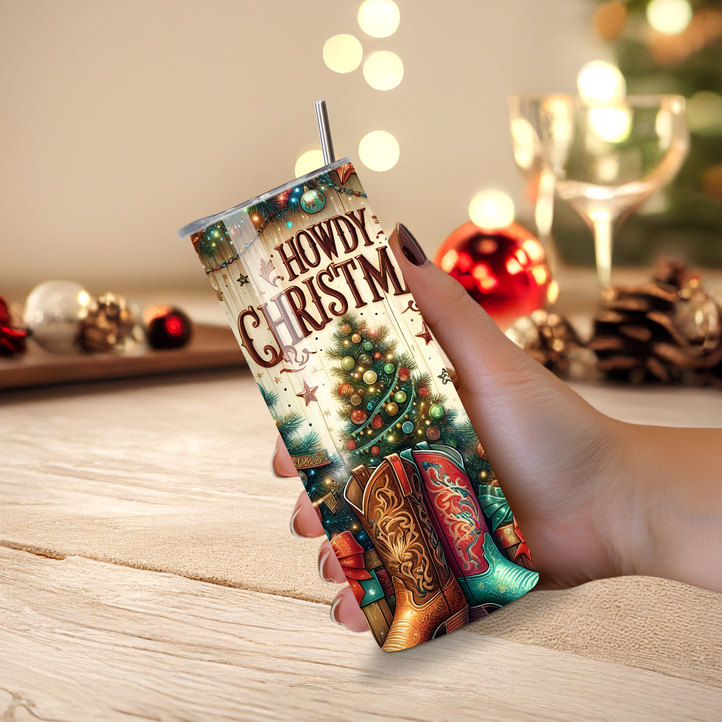 Howdy Christmas Tumbler