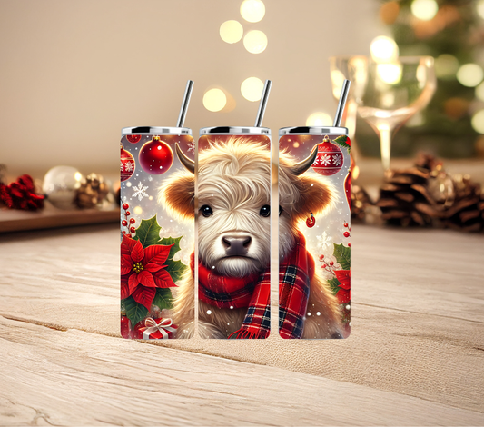 Chrismas Cow Tumbler