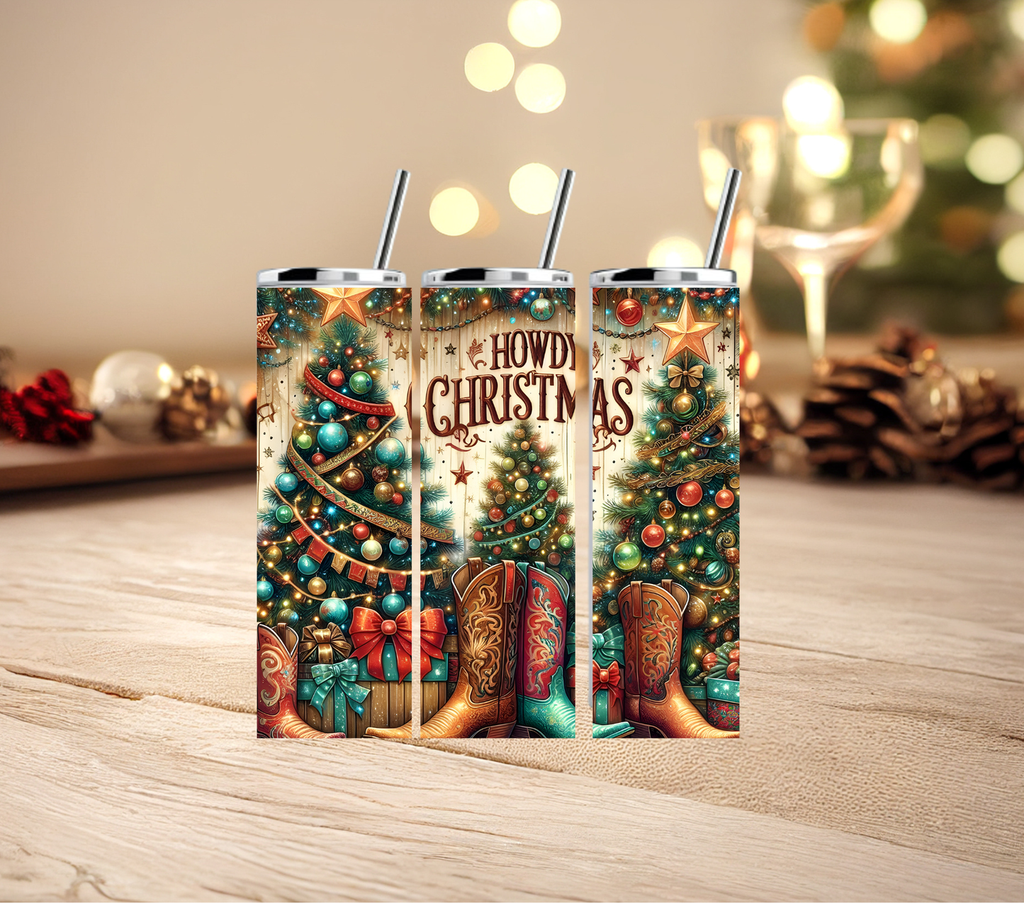 Howdy Christmas Tumbler